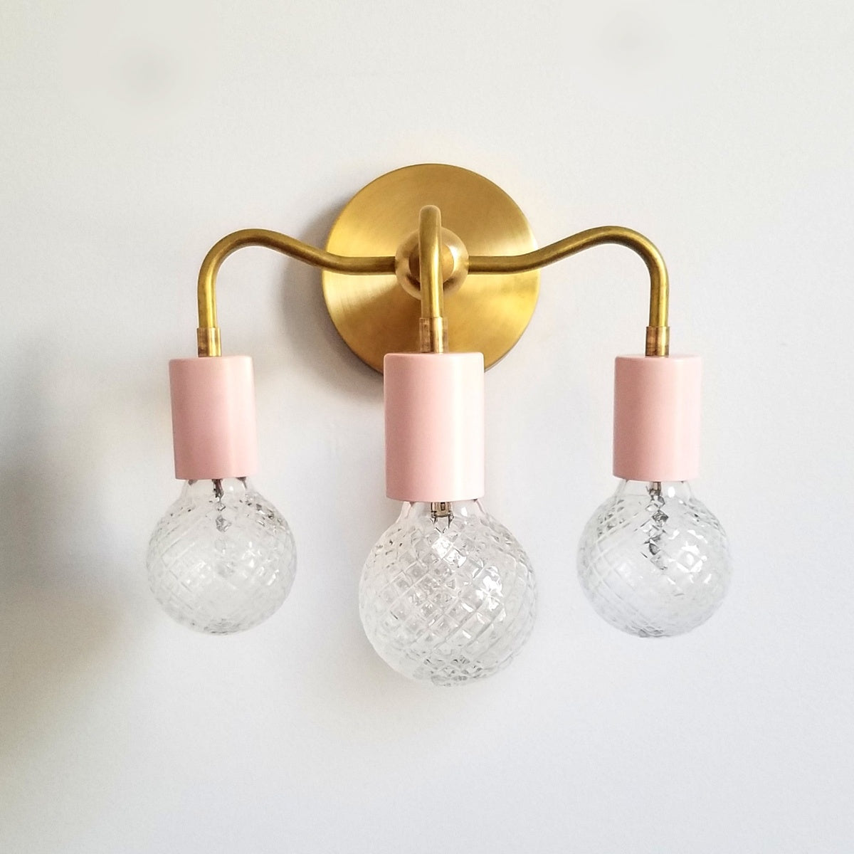 Vintage Style Elegant Three - Arm Metal Wall Sconce