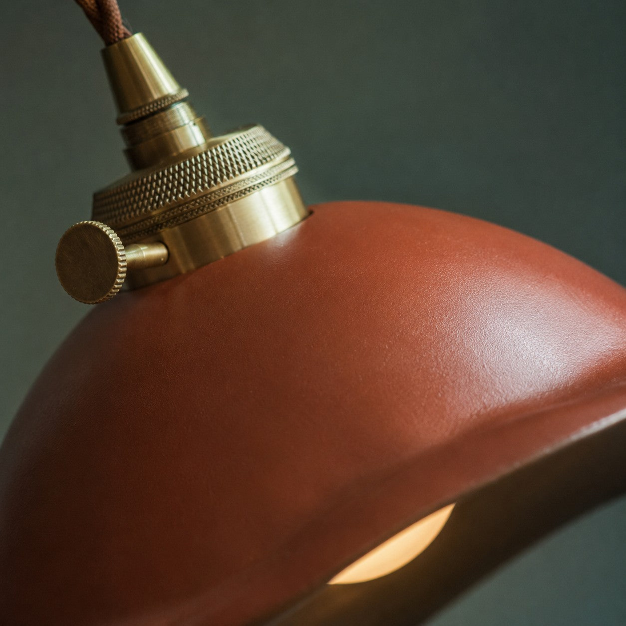Vintage Dual-Glaze Ceramic Pendant Light with Brass Fittings
