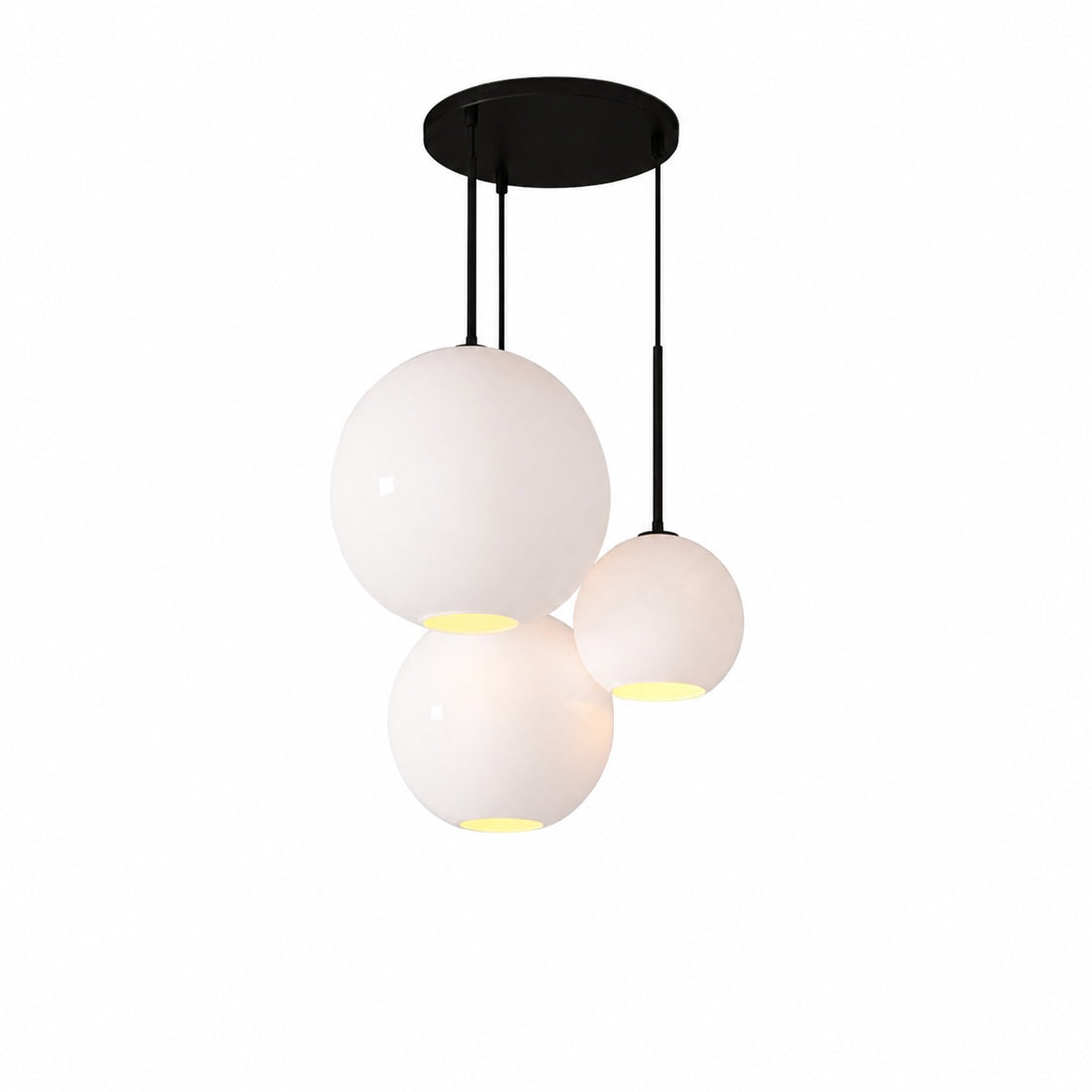 Selvion Minimalist Crystal Chandelier - Handcrafted Glass Sculptural Lighting Fixture