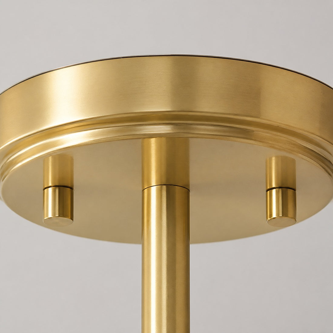 Rivora Ribbed Glass Semi Flush Ceiling - Modern Farmhouse Ceiling Light for Bedroom and Hallway U09