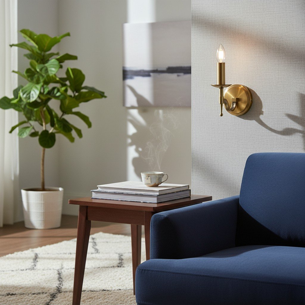 Tela Classic Wall Sconce Metal Wall Light - Elegant Wall Sconce Ideal for Hallway or Living Room