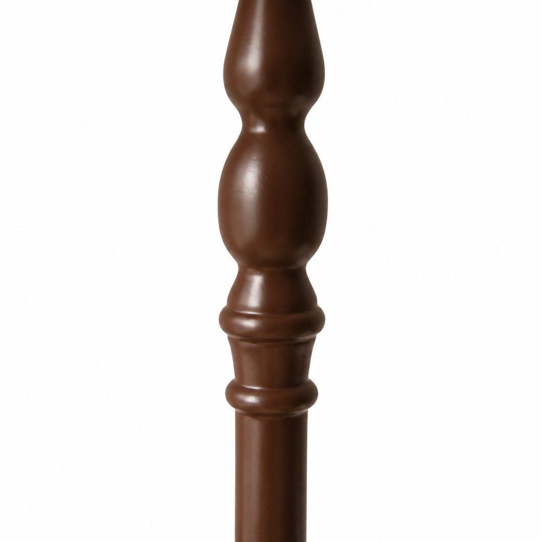 Vintage Fabric Shade Floor Lamp with Turned Wood Base