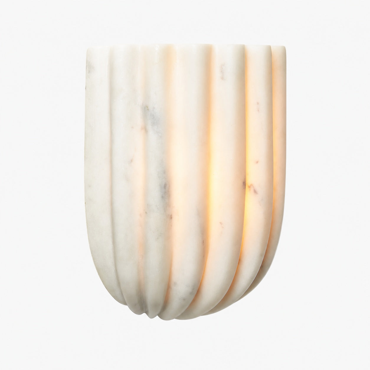 Fluted Glass Wall Lamp – Modern Minimalist Design for Bedroom Bedside Lighting