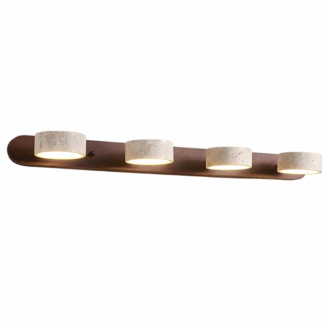 Travellia Modern Linear Multi-Head Sconce - Natural Stone Minimalist Lighting for Bedroom Hallway