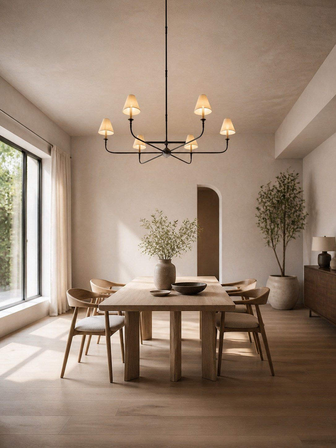 Piaf Grande Modern Industrial Metal Chandelier