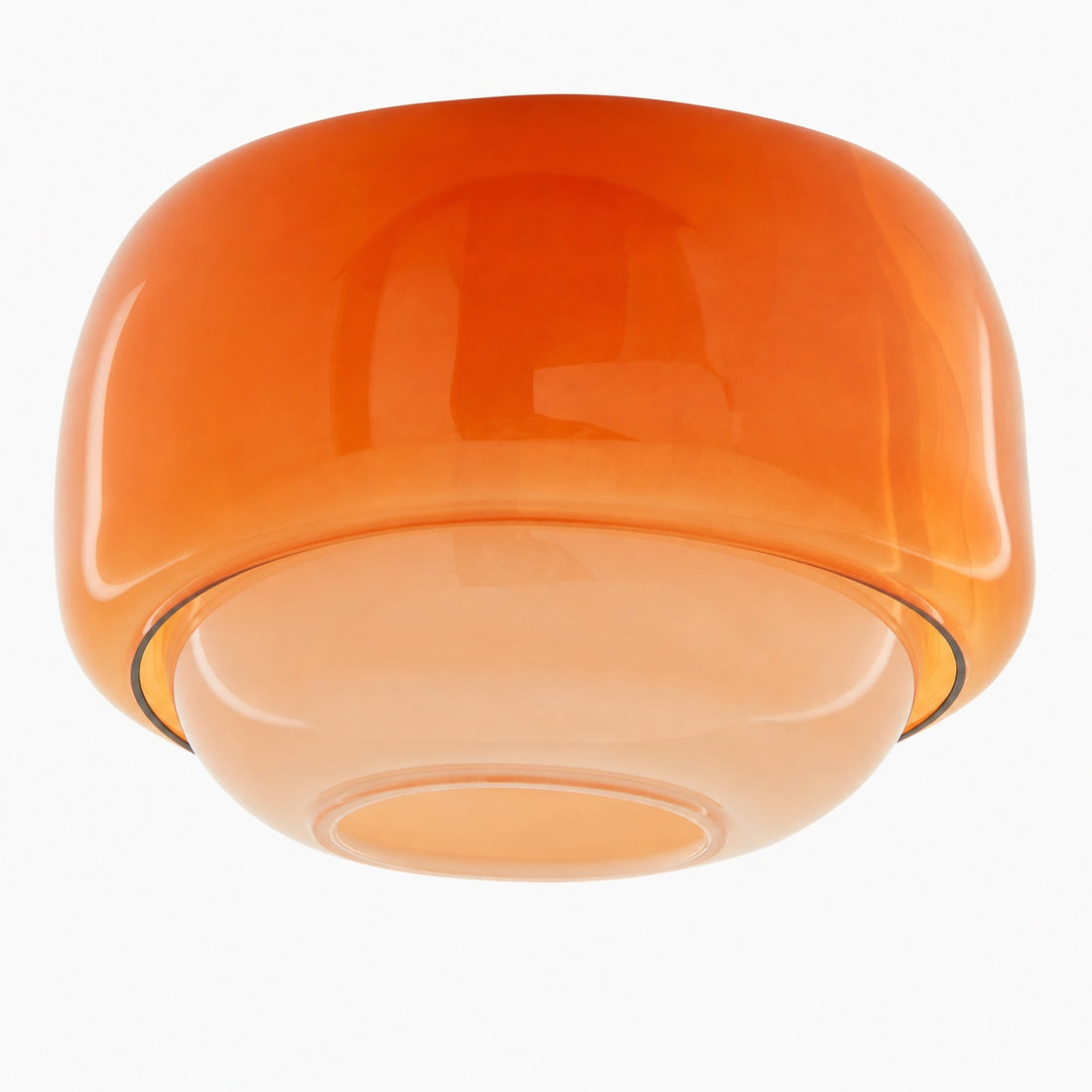 Clinco Modern Mushroom Pendant Light - Colored Glass Hanging Light