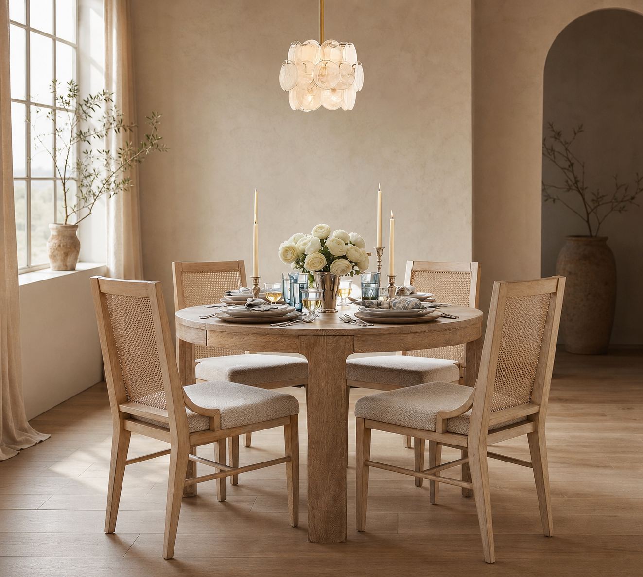 Sevra Cascading Glass Disc Pendant Light - Metal Vintage Brass Finish Fixture