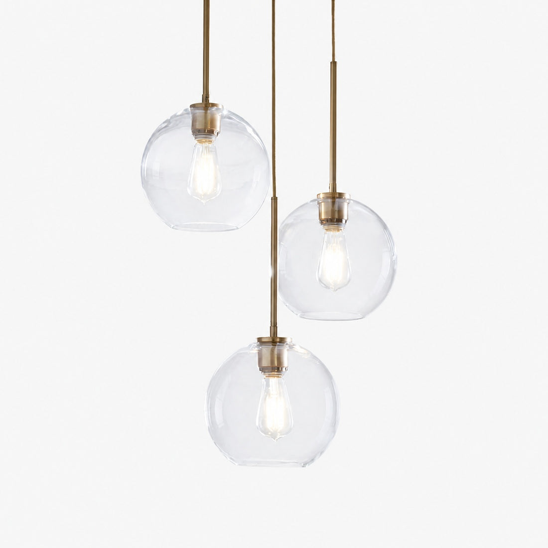 Selvion Minimalist Crystal Chandelier - Handcrafted Glass Sculptural Lighting Fixture
