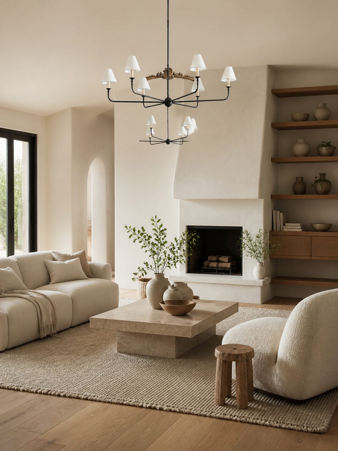 Piaf Grande Modern Industrial Metal Chandelier