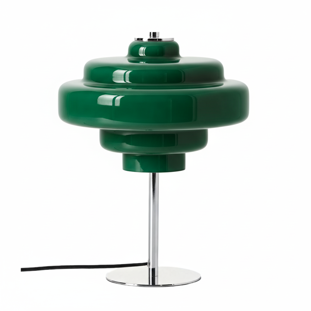 Koloro Tiered Glass Table Lamp – Retro & Contemporary Design for Living Room