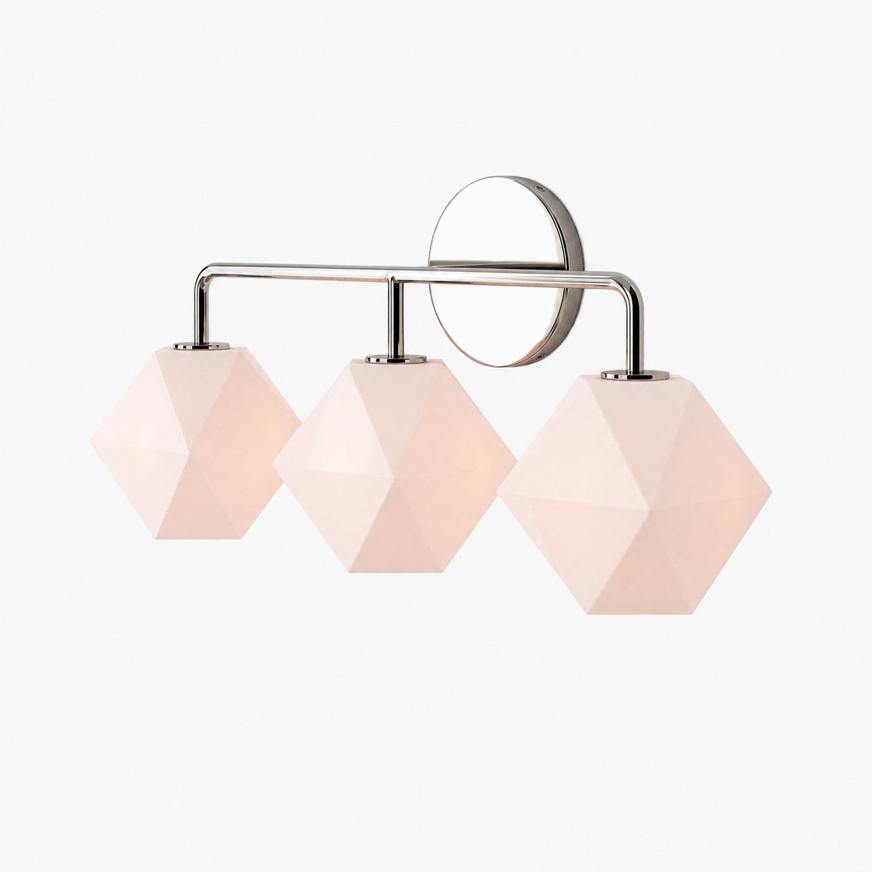 Talvior Geometric Modern Bathroom Sconce - Faceted Shade Light in Luxe Finishes