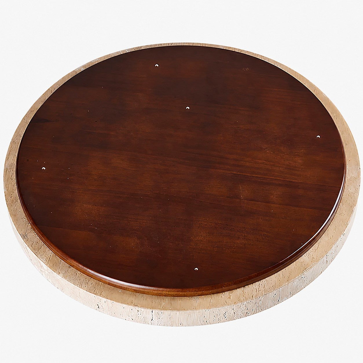 Ultra-thin Round Travertine Ceiling Lamp