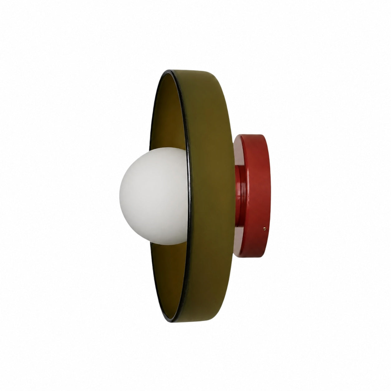 Kalo Wall Ceiling Light - Blown Glass Disc Orb Flush Mount Sconce