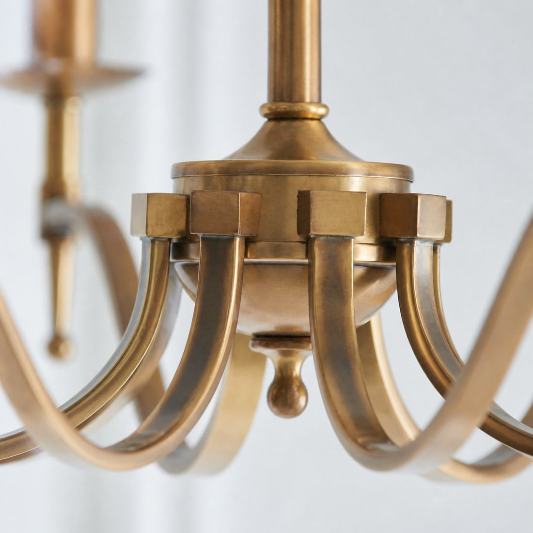 Tela Timeless Classic Elegant Multi Arm Stanford Chandelier - Metal Fabric Lighting for Living Room