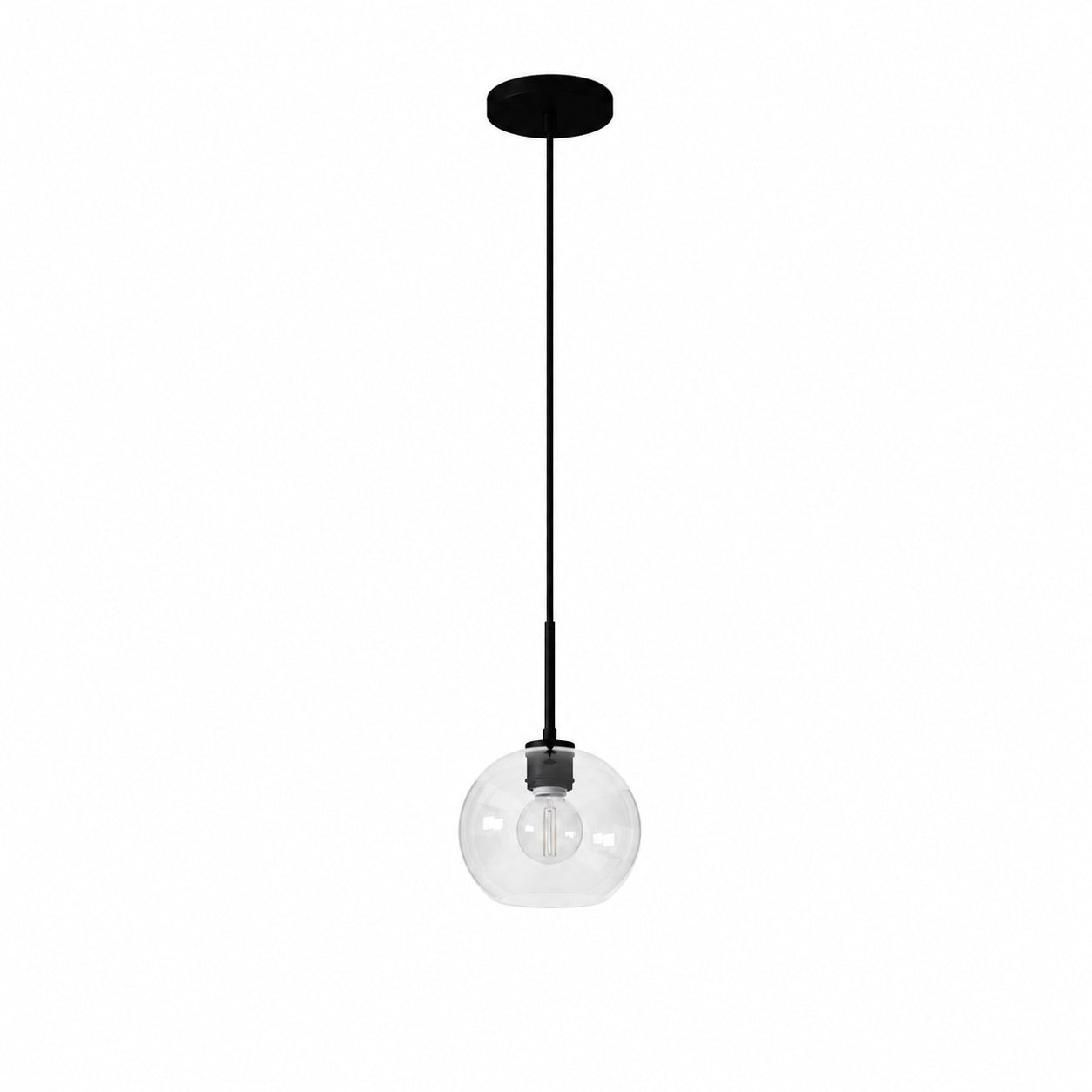 Selvion Sculptural Globe Pendant Light - Modern Glass Pendant Lamp - Sleek Design