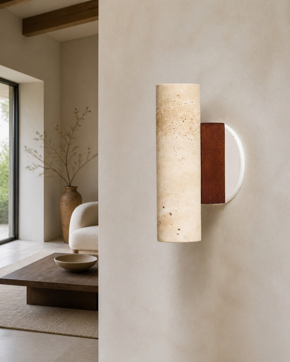 Modern Sculptural Metal Wall Lamp – Minimalist Sconce for Bedroom Living Room Hallway