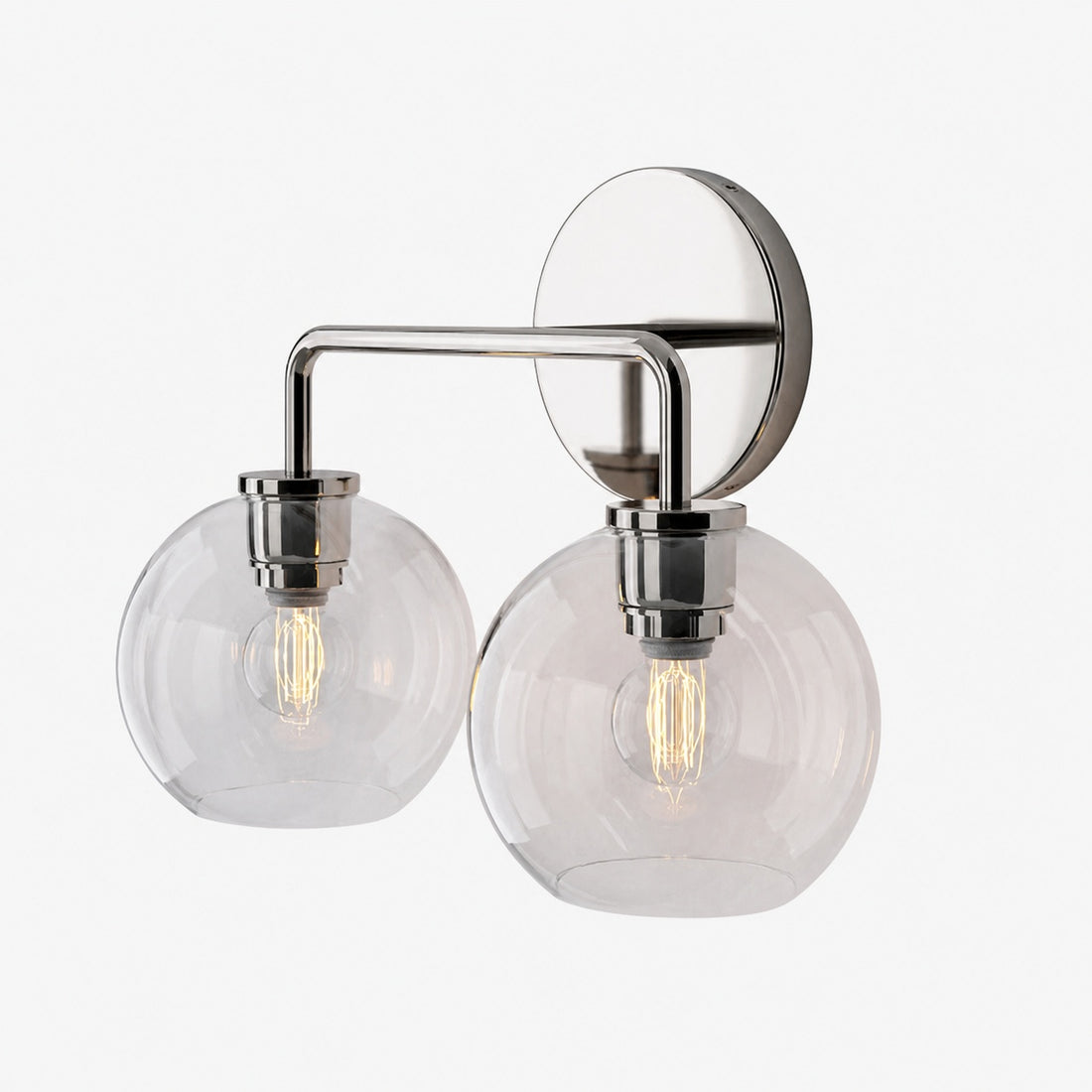 Selvion Artistic Globe Sconce Light - Handcrafted Glass Sculptural Wall Fixture