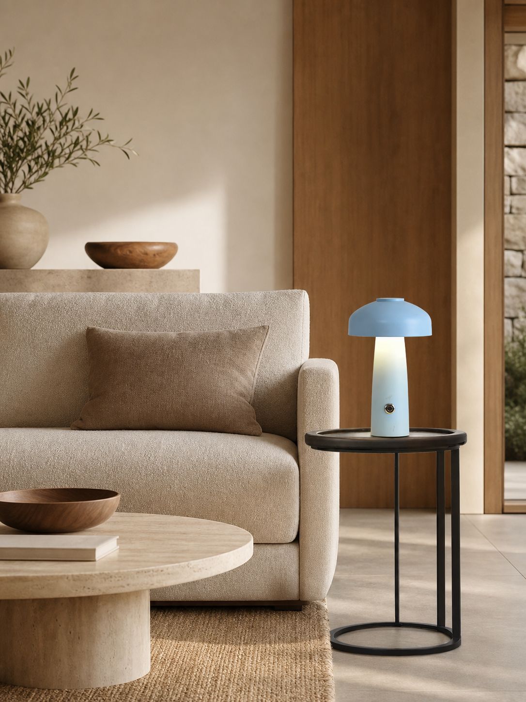 Leon Mushroom Table Lamp (built-in battery)