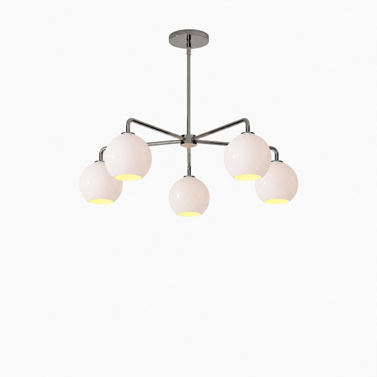 Selvion Elegant 5-Light Globe Chandelier – Modern Glass Pendant Lighting Fixture