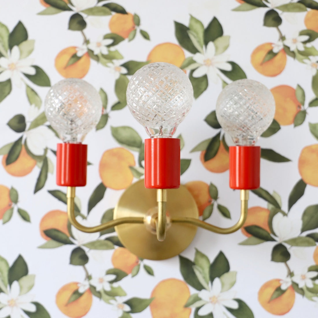 Vintage Style Elegant Three - Arm Metal Wall Sconce
