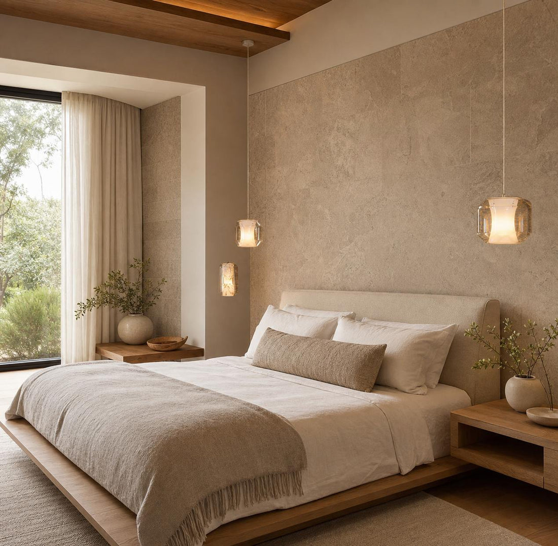 Glass Alabaster Pendant Lamp