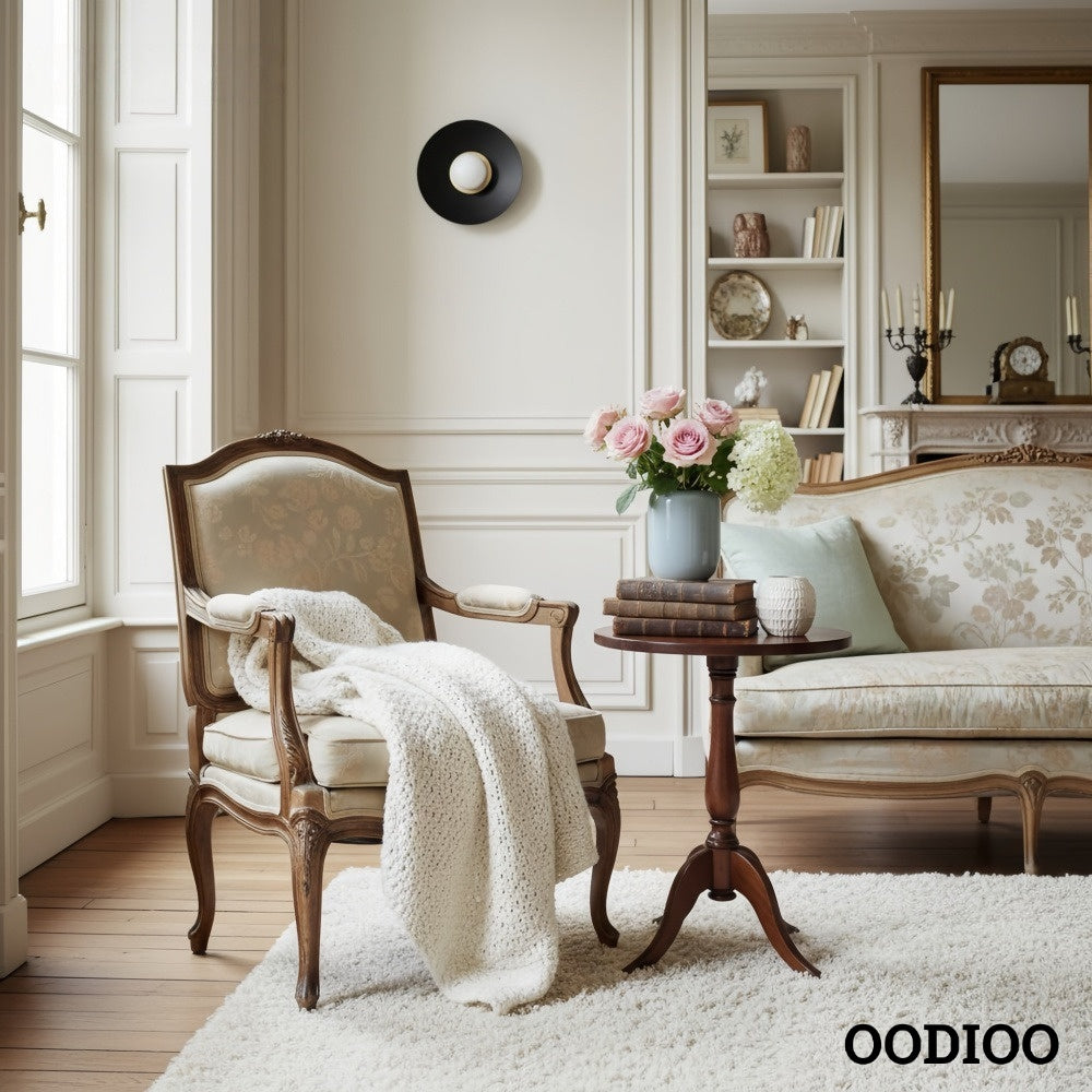 Radiro Globe Geometric Metal Sconce – Transitional Style Accent Light for Bathrooms