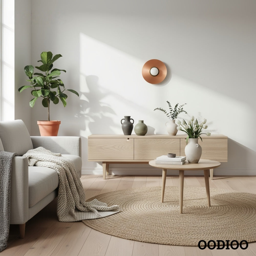 Radiro Globe Geometric Metal Sconce – Transitional Style Accent Light for Bathrooms