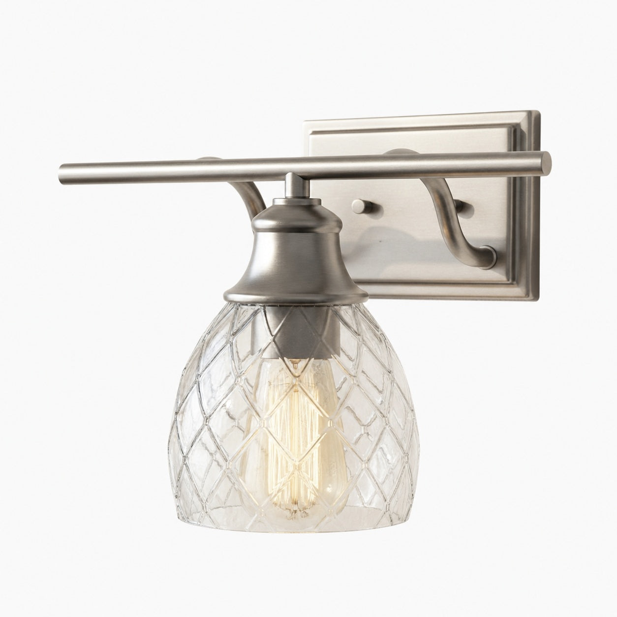 Nixora Modern Farmhouse Ribbed Design Wall Lamp - Decorative Lighting for Bathroom and Hallway