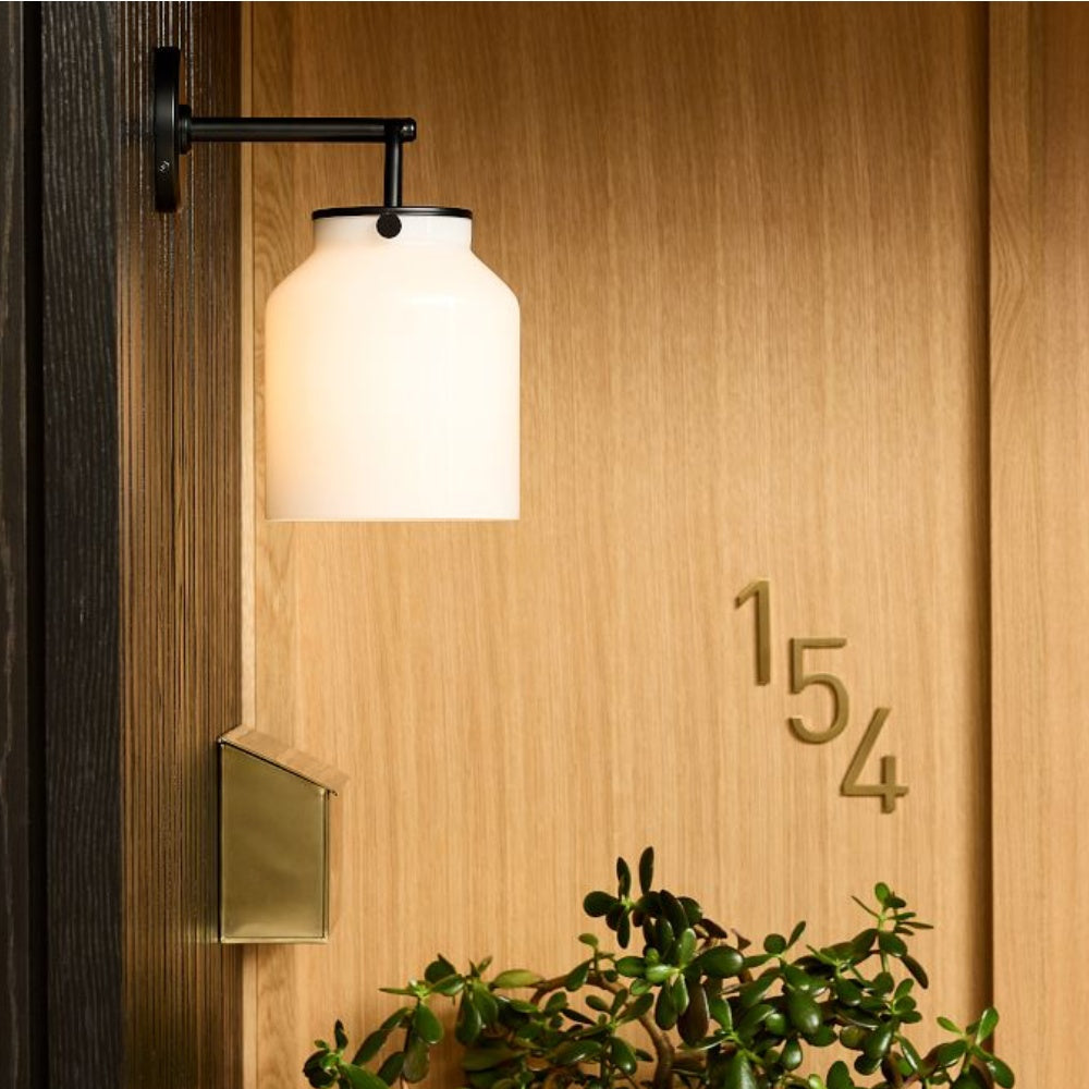 Modern Bell Jar Glass Sconce - Nordic Matte Metal Wall Light Outdoor