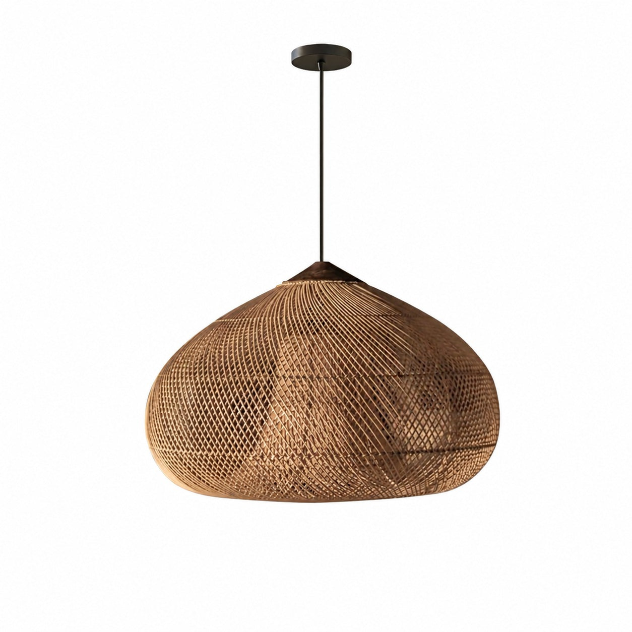 Harp Braided Rattan Pendant Lamp