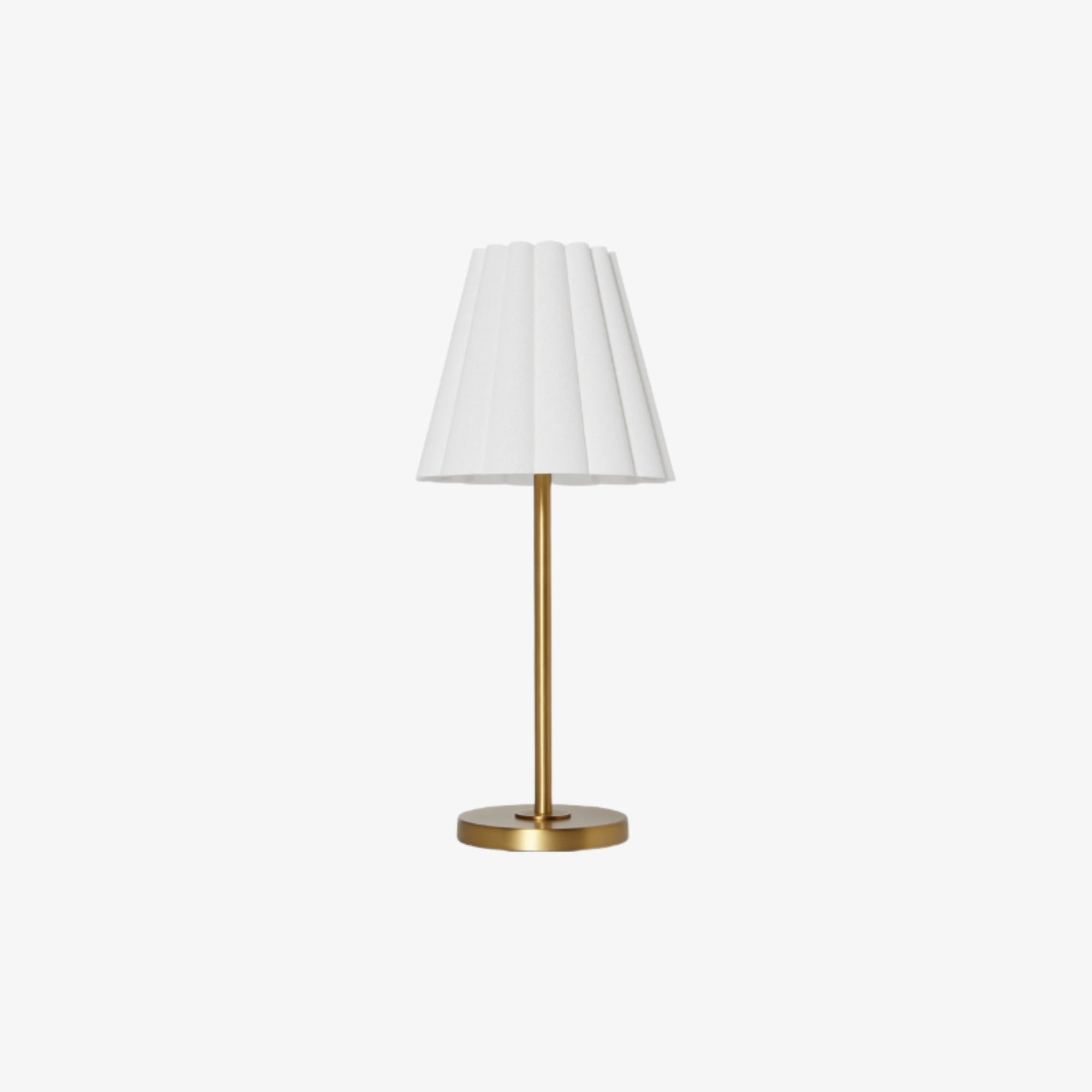 Ruffmeto Transitional Slim Table Lamp – Sculptural Shade Lighting for Living Room or Bedroom