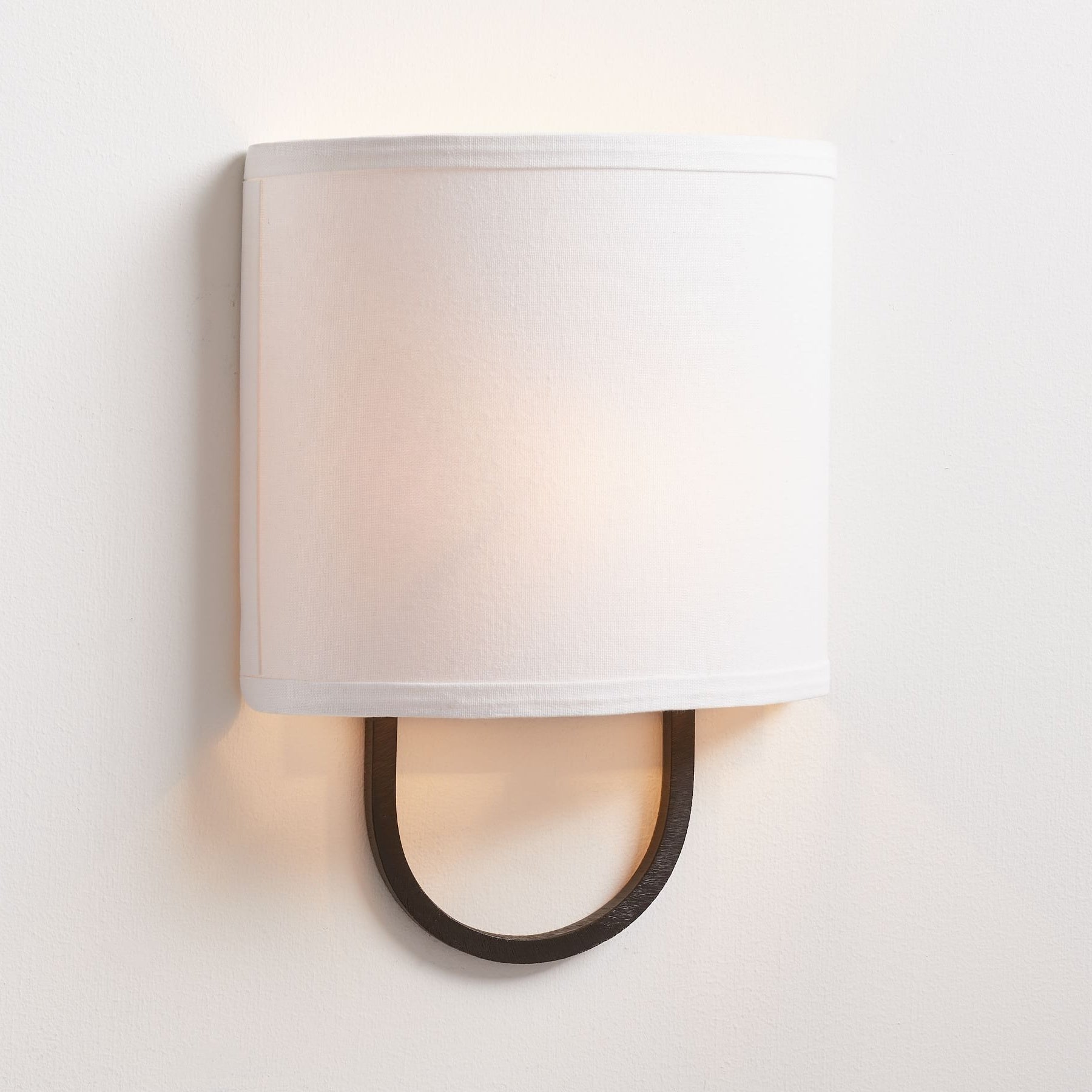 Nolvara Elegant Wall Light Featuring Soft Shade and Metal Arm