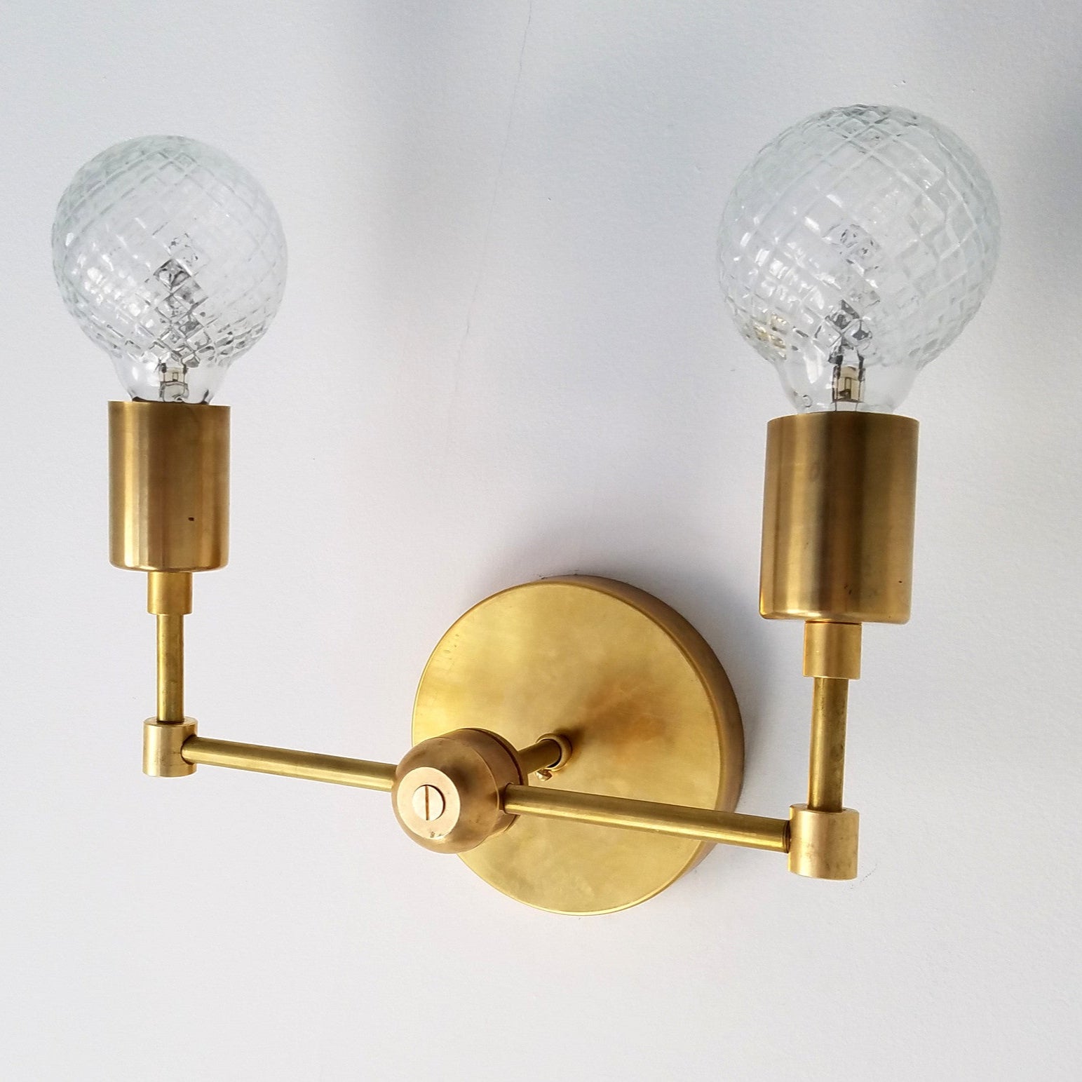 Small Two Light Wall Sconce - Contemporary Finish For Home Spaces