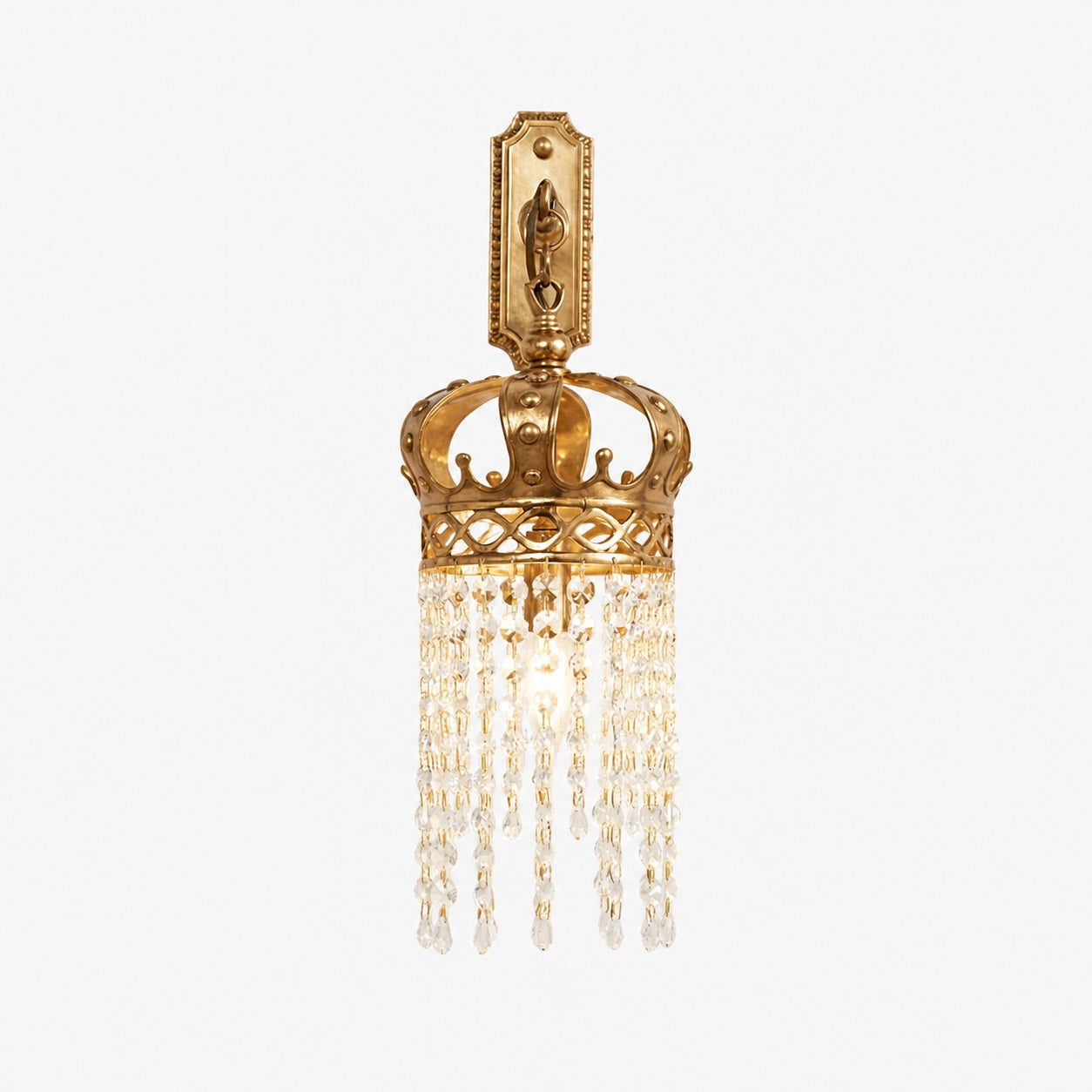 Timon Brass Crown Wall Lamp