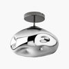 Glissora Reflective Glass Semi-Flush Ceiling Lamp – Sculptural Design, Versatile Finish for Hallways & Dining