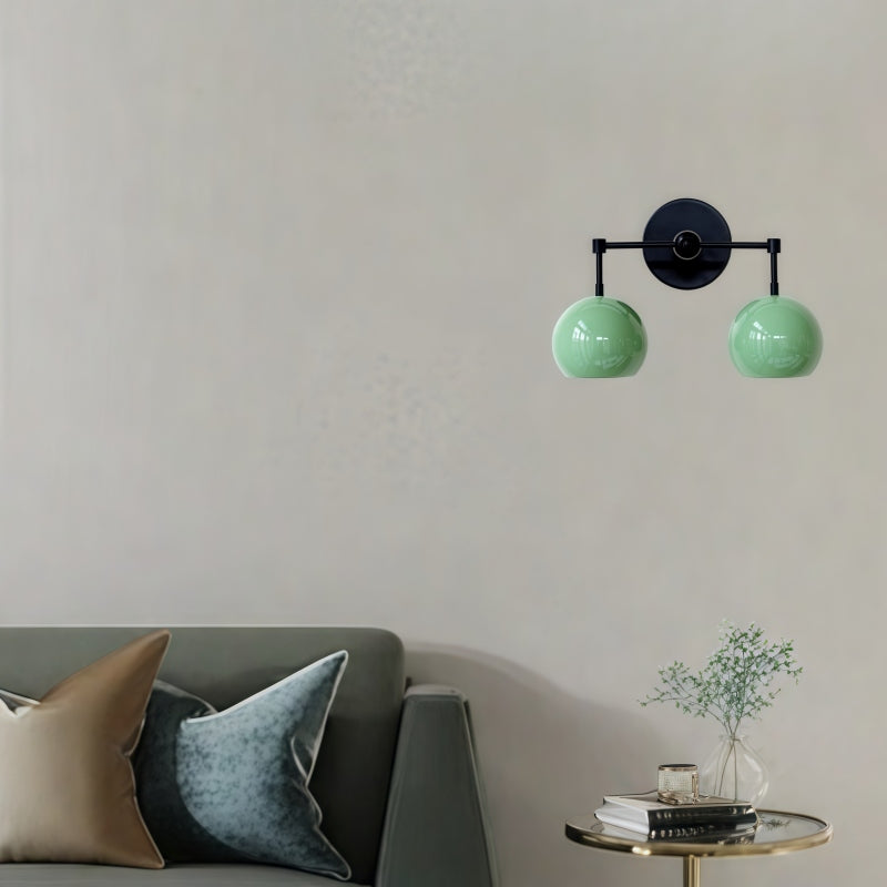 Spring Green Shades Loa Sconce - Double Bubble Pop Vanity Wall Light