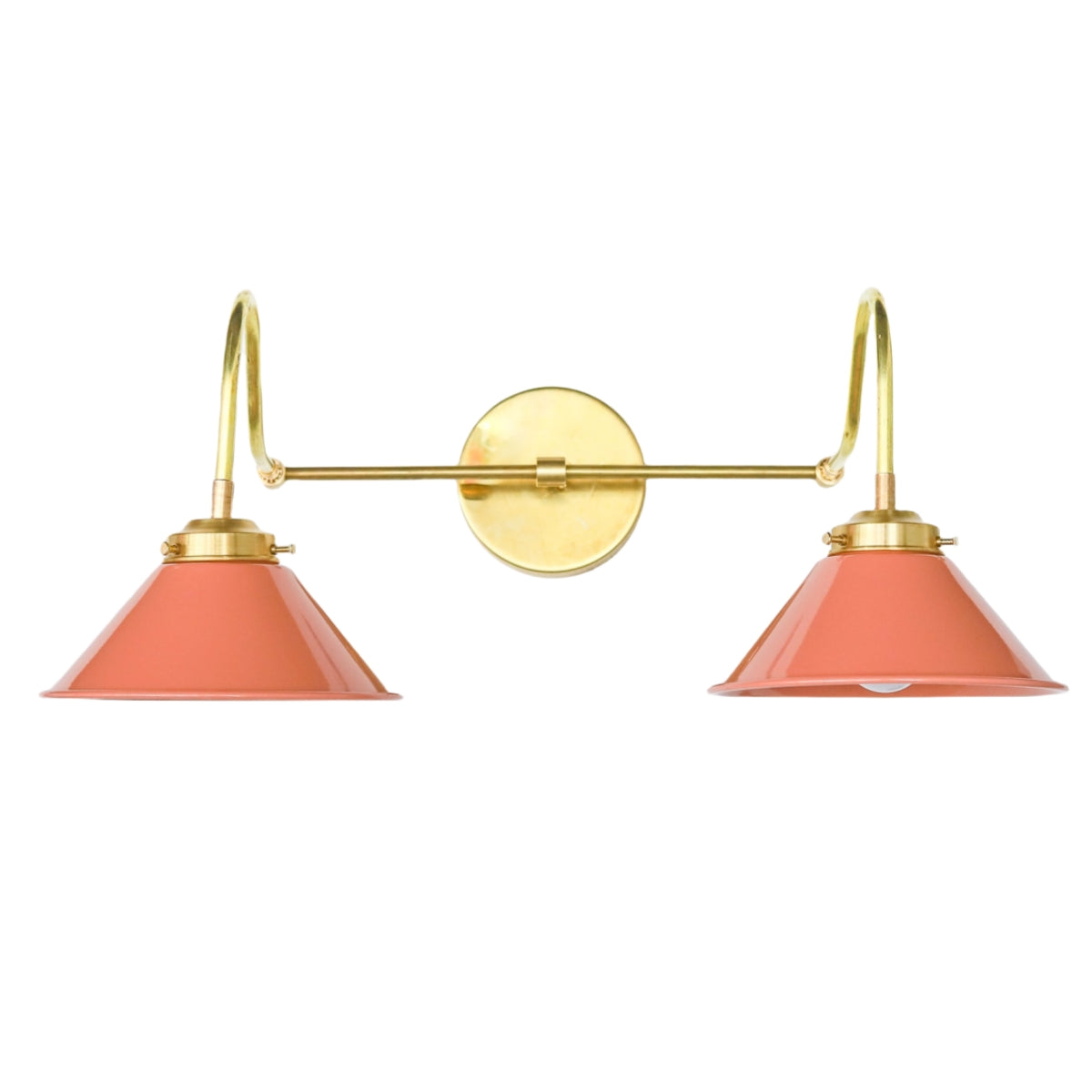 Various Colors Double Wall Sconce Light - Elegant Cone Shade