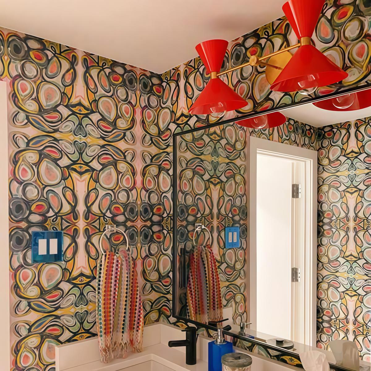 Double Cone Wall Sconce Light - Brass Finish Hourglass Style for Home