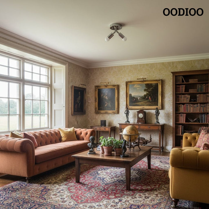 Lumen Art Deco Inspired Ceiling Lamp – Elegant Minimalist Flush Mount for Home Interiors