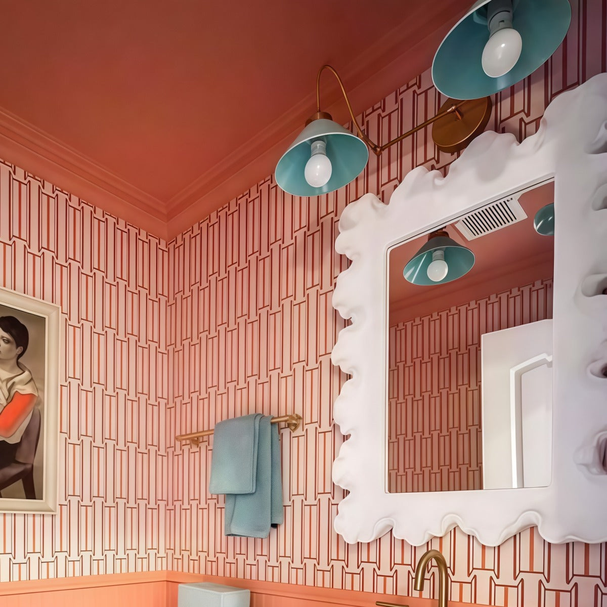 Various Colors Double Wall Sconce Light - Elegant Cone Shade