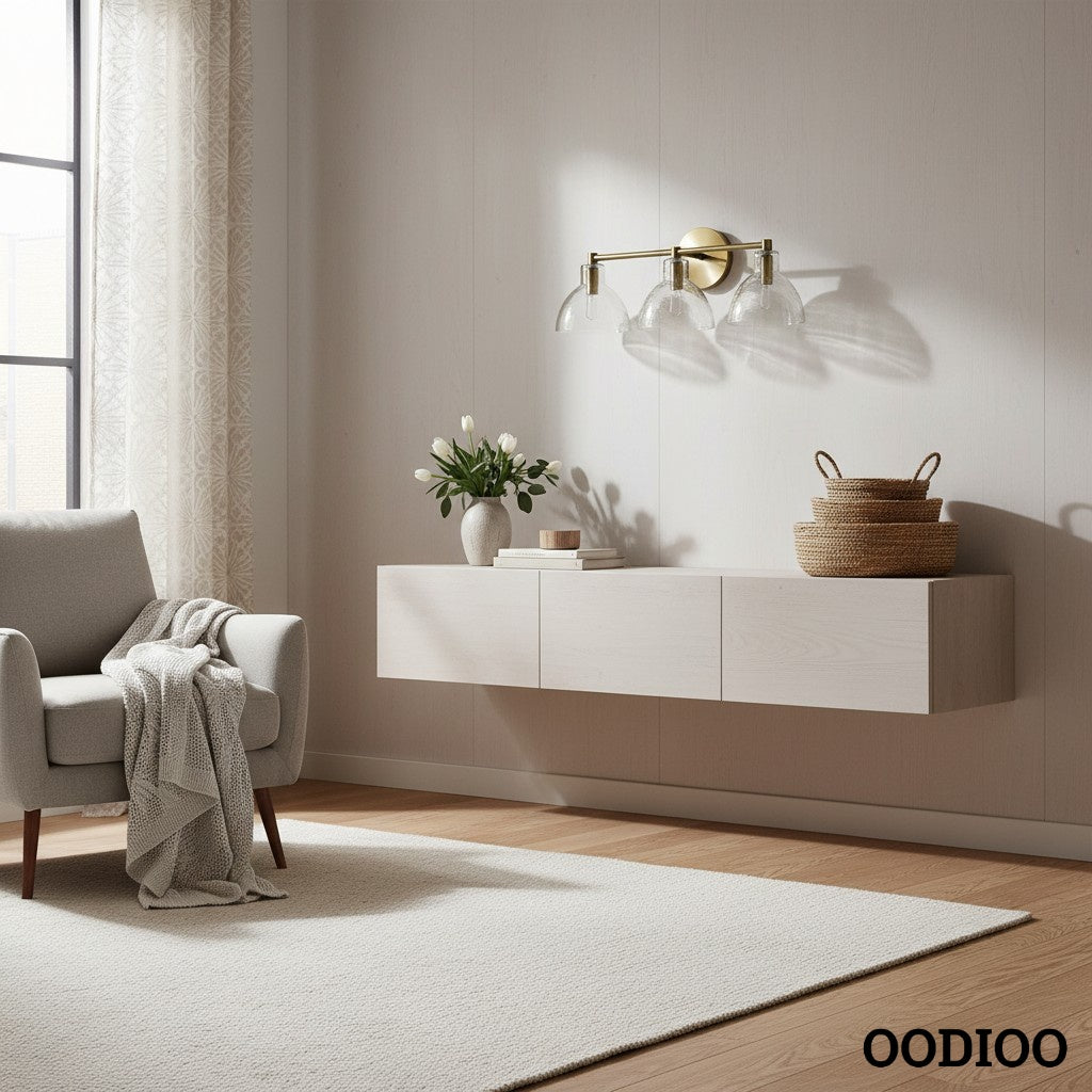 Glavira Modern Glass Globes Multi Heads Wall Sconce for Hallways and Bedrooms