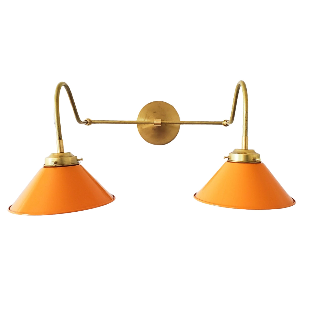 Various Colors Double Wall Sconce Light - Elegant Cone Shade