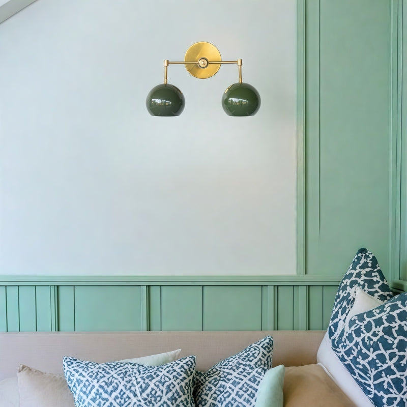 Spring Green Shades Sconce - Double Bubble Pop Vanity Wall Light