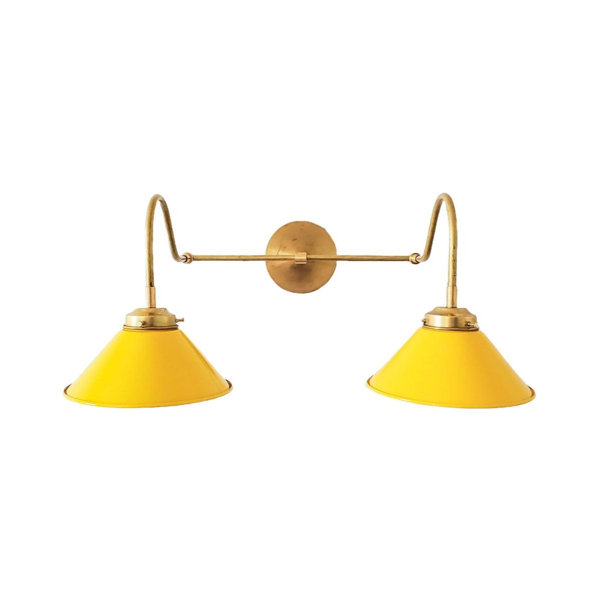 Various Colors Double Wall Sconce Light - Elegant Cone Shade