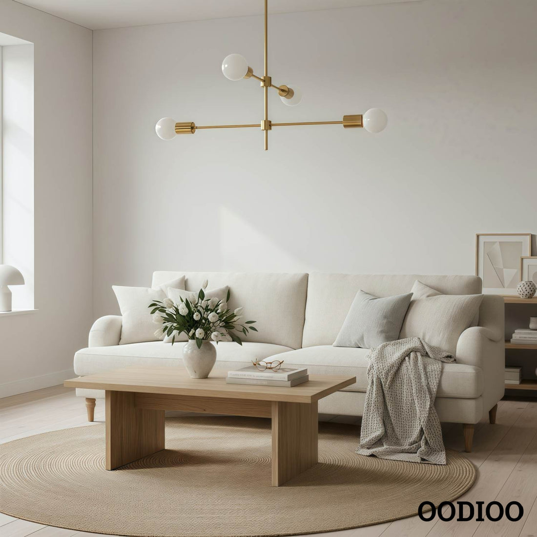 Lumen Mid - Century Globe Chandelier – Elegant Statement Light for Living Room