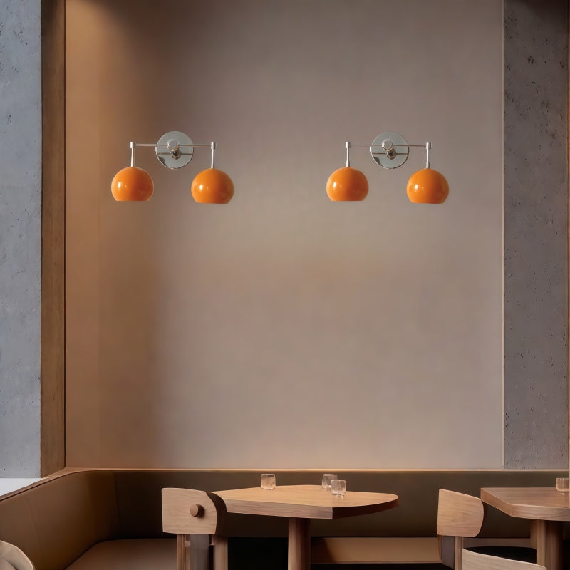 Orange Peel Loa Wall Sconce - Double Bubble Vanity Bath Wall Light