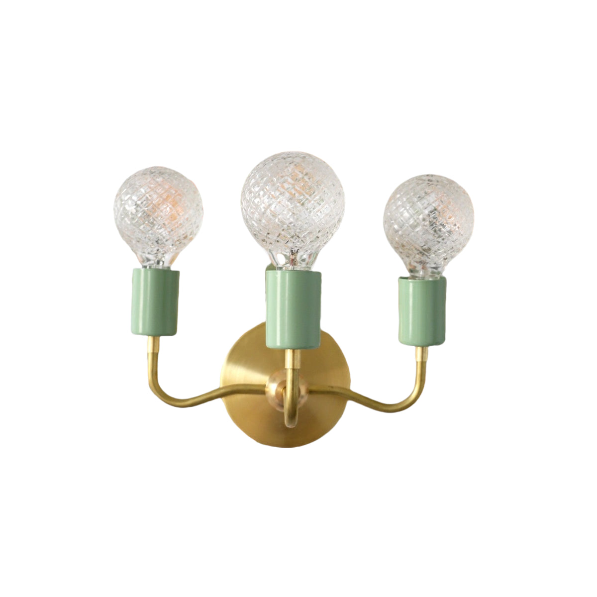 Vintage Style Elegant Three - Arm Metal Wall Sconce