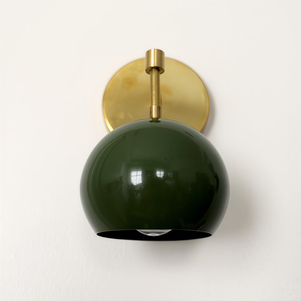Olive Green Wall Sconce - Mid-Century Modern Accent Lighting