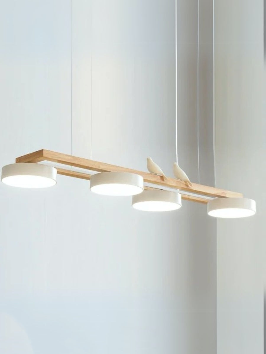 Modern Minimalist Bird 4-Light Pendant Light