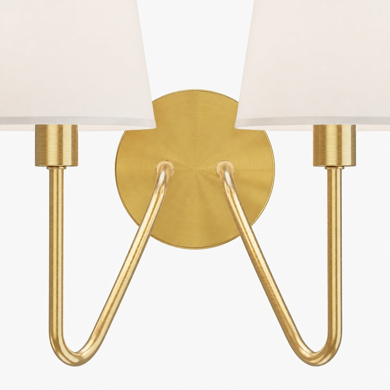 Arcuma Vintage Inspired Metal Wall Sconce - Handcrafted Fabric Shade for Bedroom